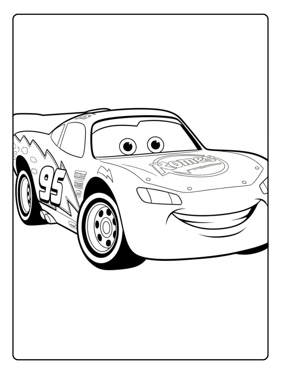Cars disegni da colorare Saetta McQueen