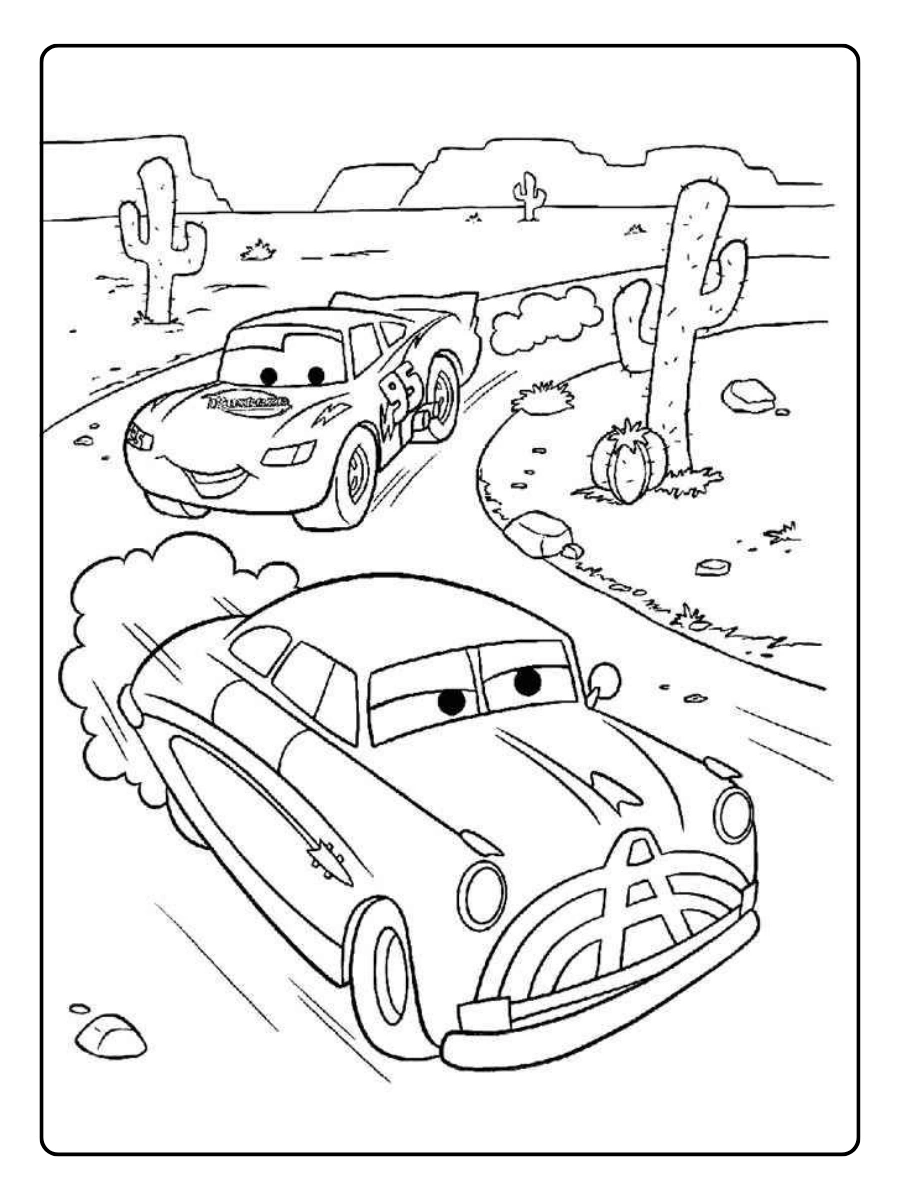 Cars disegni da colorare auto da corsa