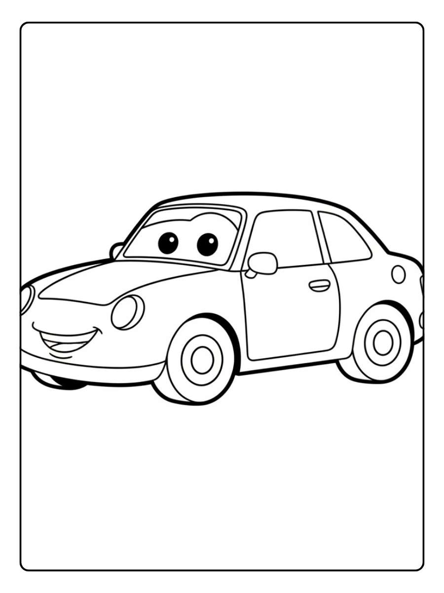 Cars disegni da colorare facili