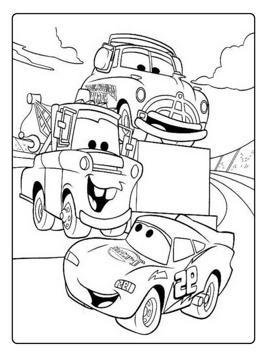 Cars disegni da colorare per la scuola