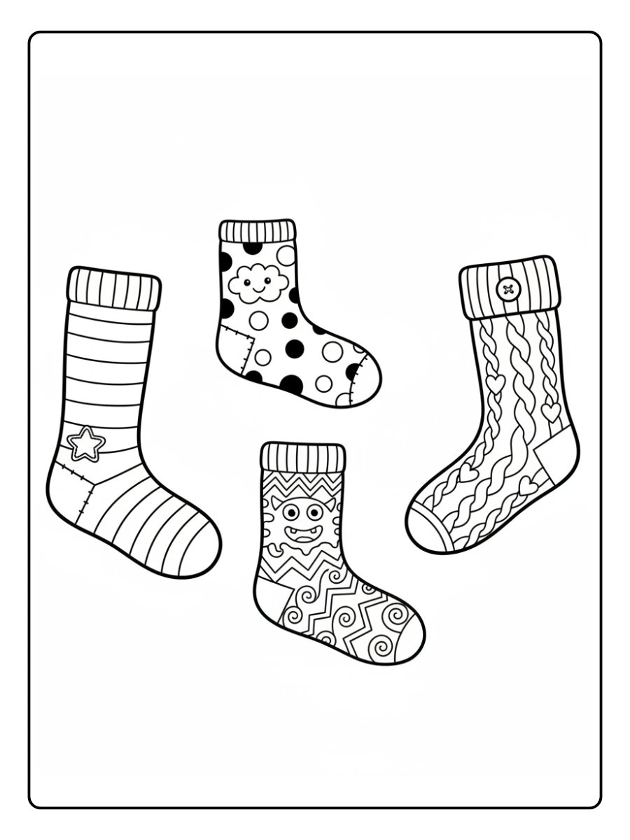 Disegni da Colorare Calzini Spaiati – Calzini originali