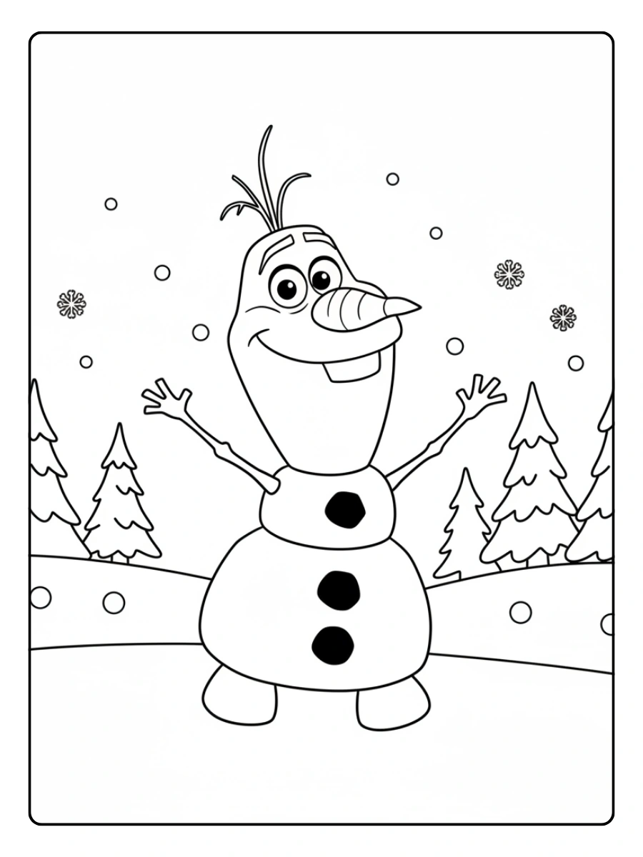 Disegni da Colorare Frozen – Olaf