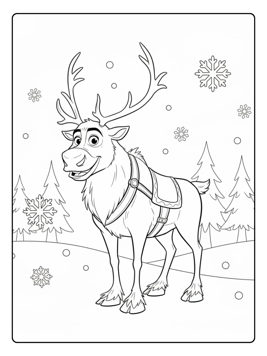 Disegni da Colorare Frozen – Sven