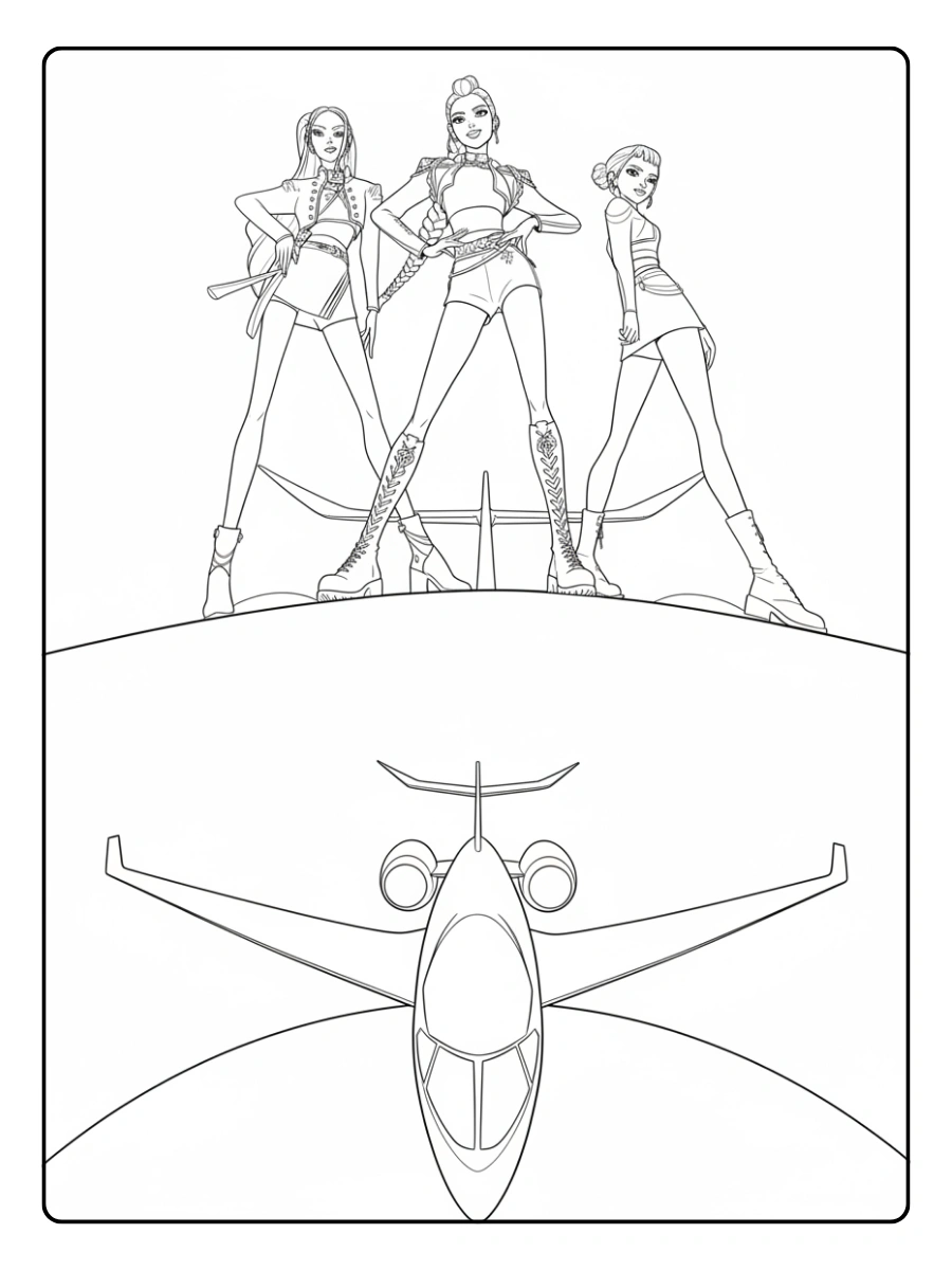 Disegni da Colorare K Pop Demon Hunters (16)