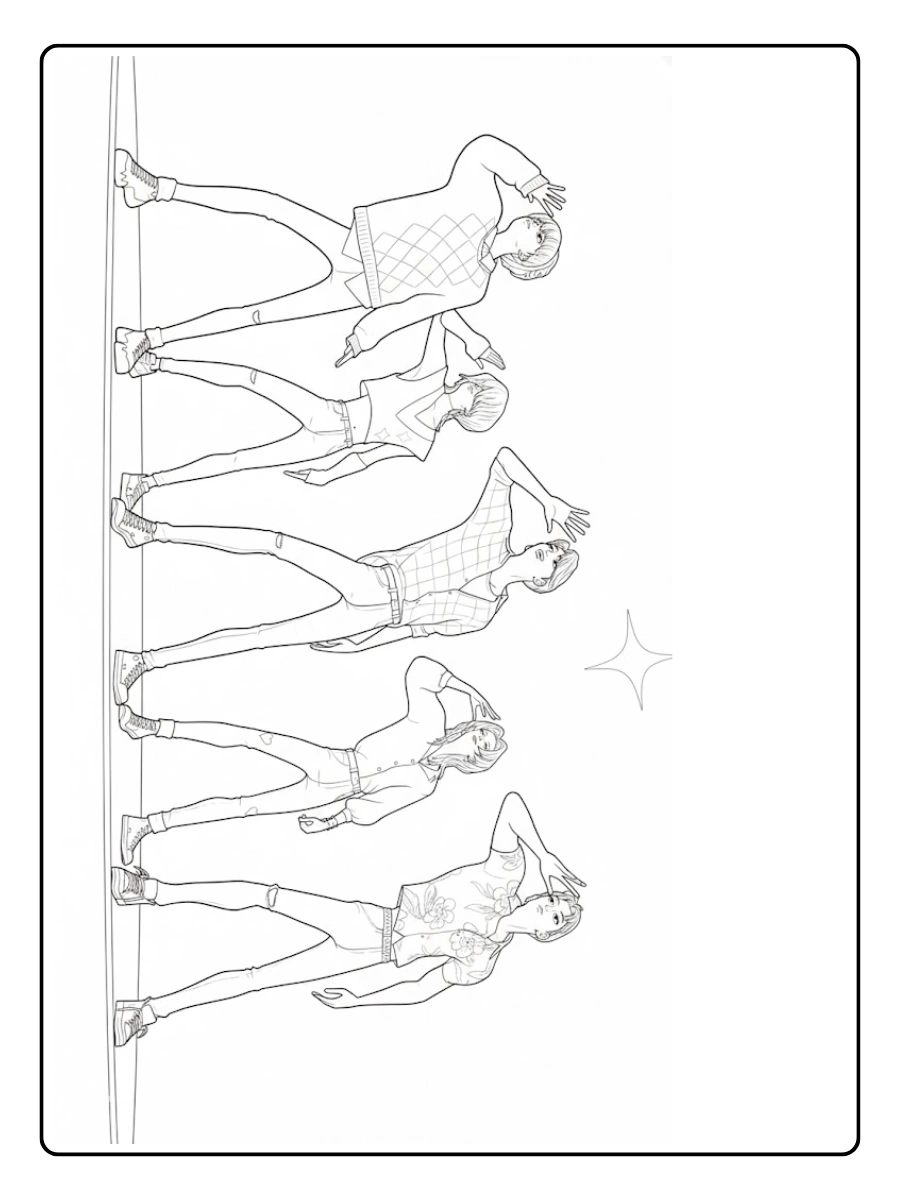 Disegni da Colorare K Pop Demon Hunters (2)