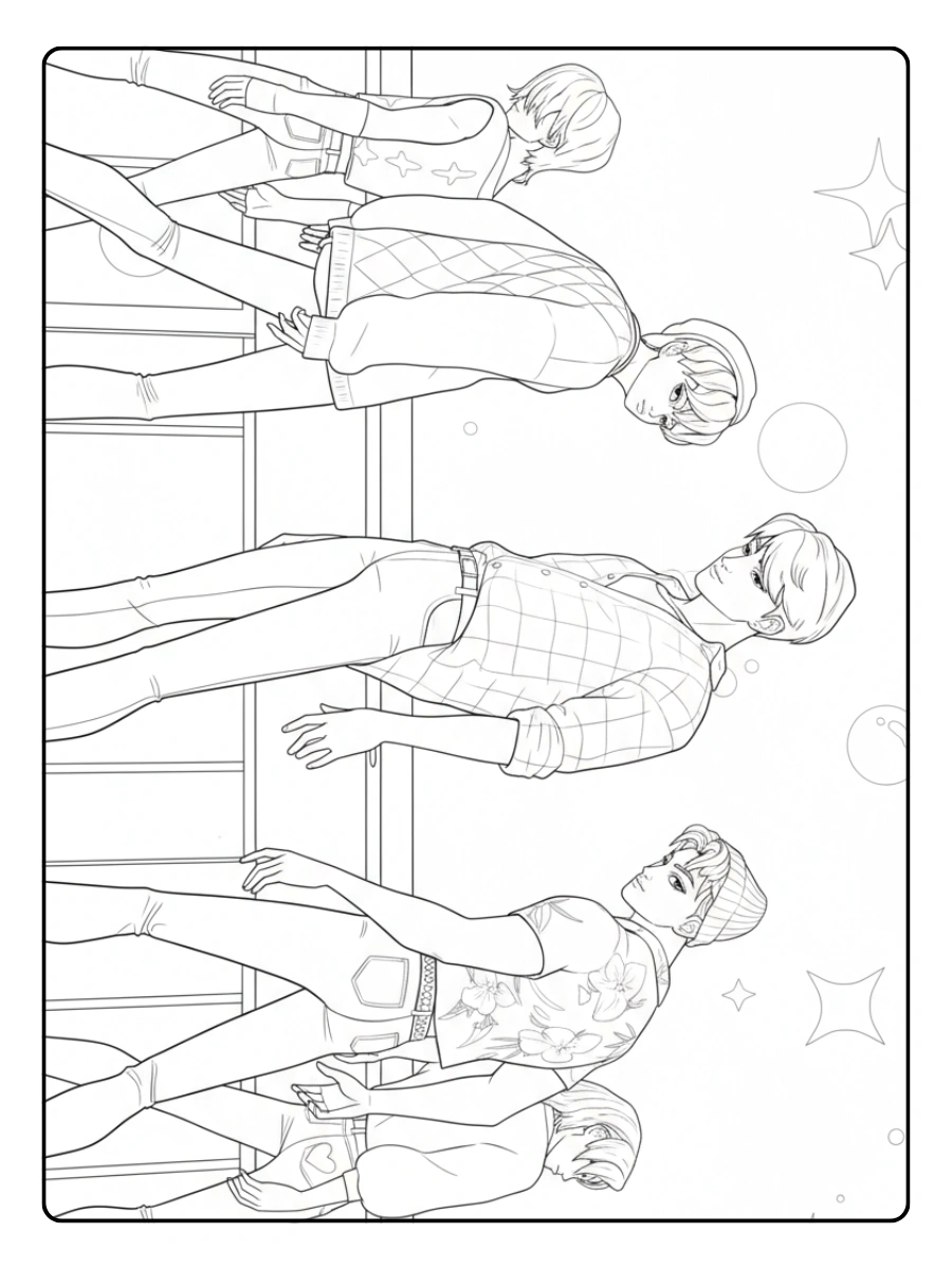 Disegni da Colorare K Pop Demon Hunters (3)