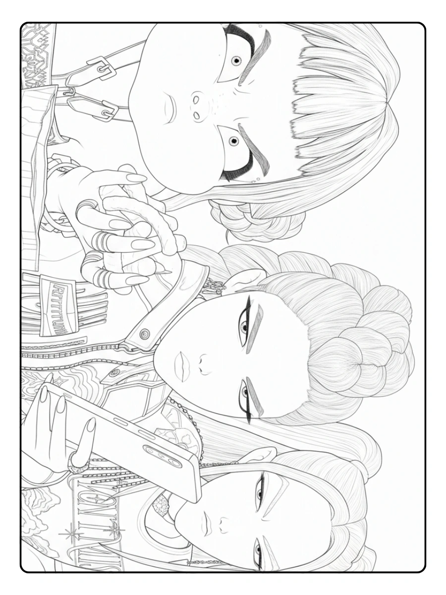 Disegni da Colorare K Pop Demon Hunters (9)