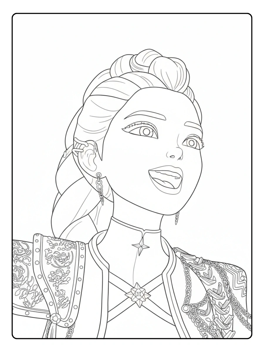 Disegni da Colorare K Pop Demon Hunters Rumi