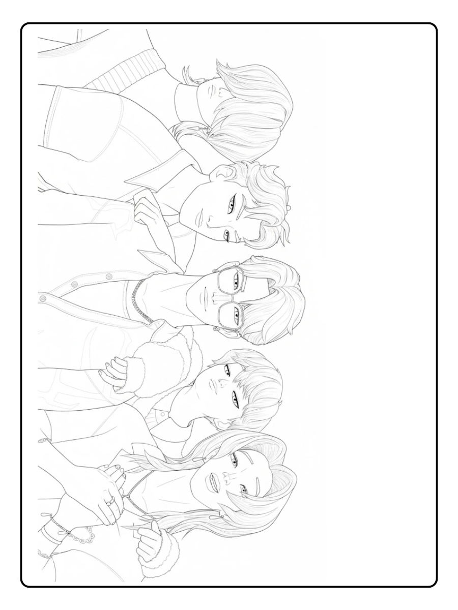 Disegni da Colorare K Pop Demon Hunters