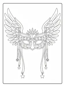 Disegni da Colorare Maschere di Carnevale – Maschera fantasia