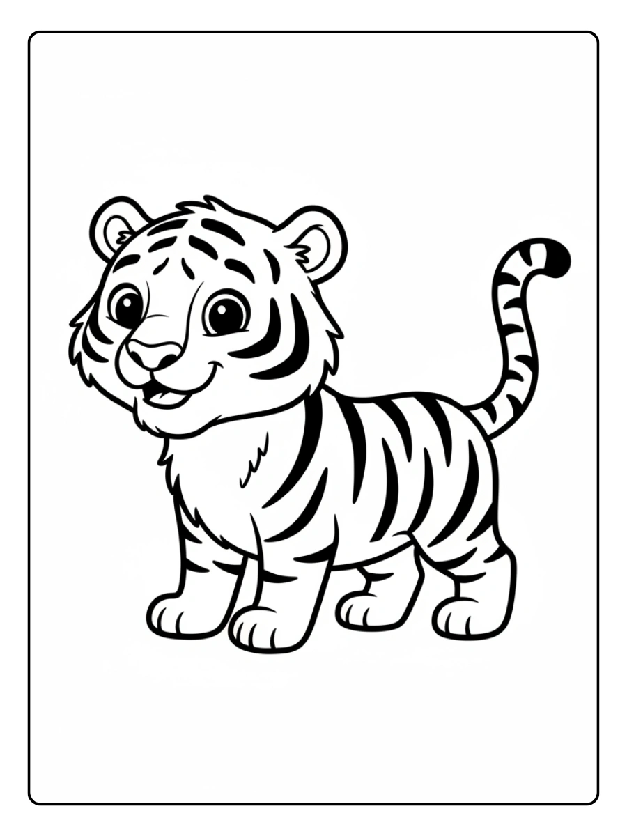 Disegni da Colorare Tigre – Tigre fumetto