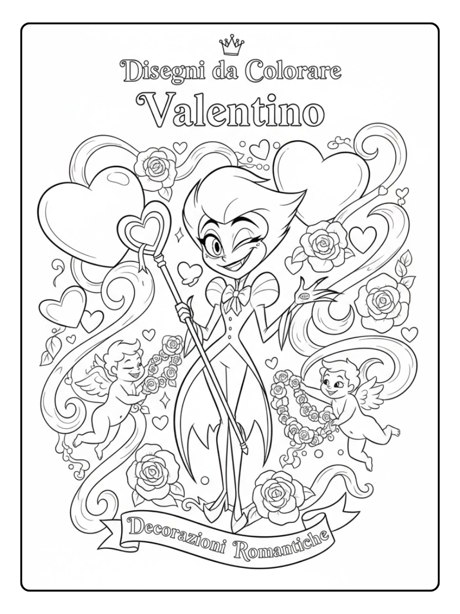 Disegni da Colorare Valentino – Decorazioni romantiche