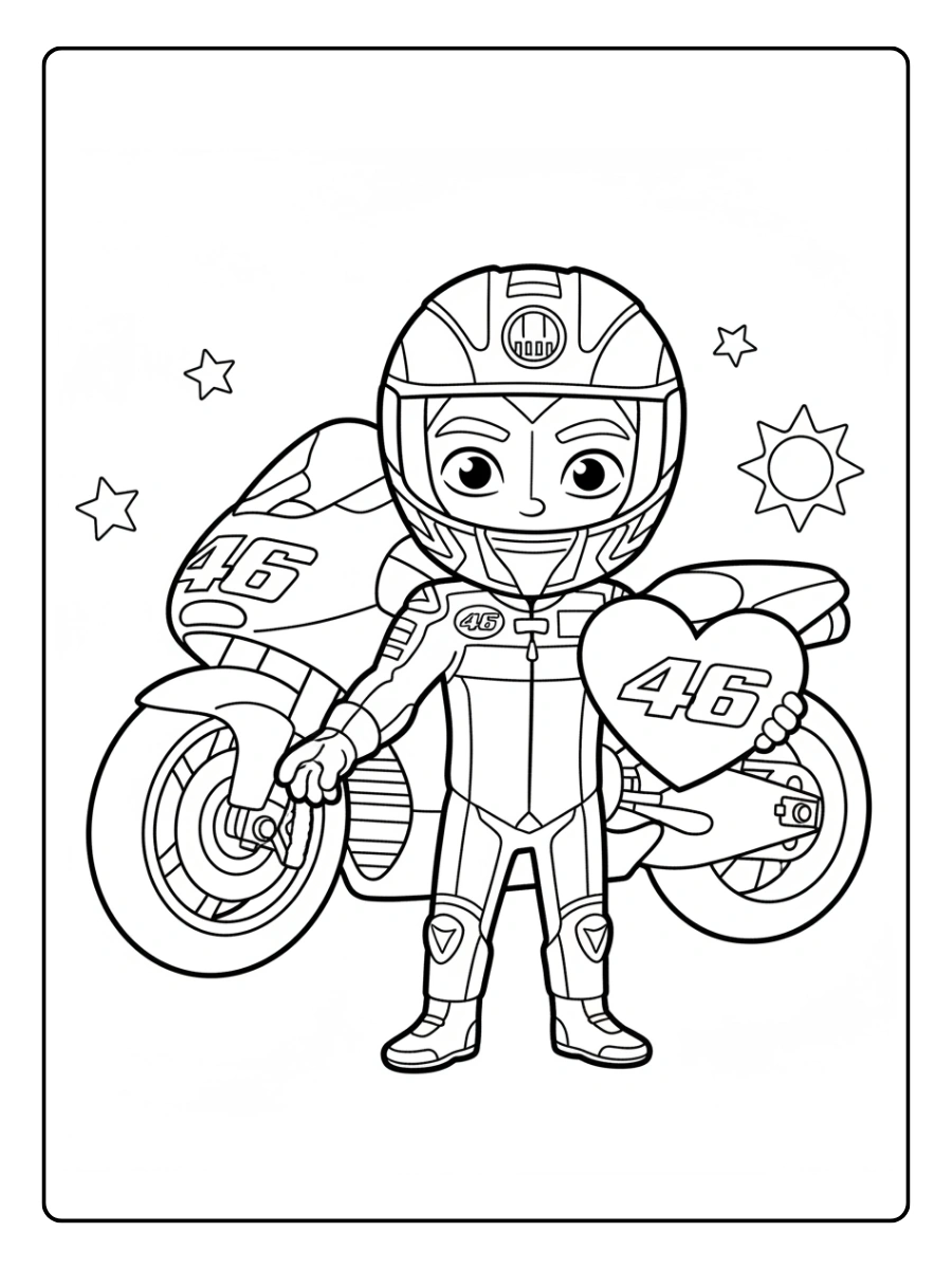 Disegni da Colorare Valentino – Regalo con cuore