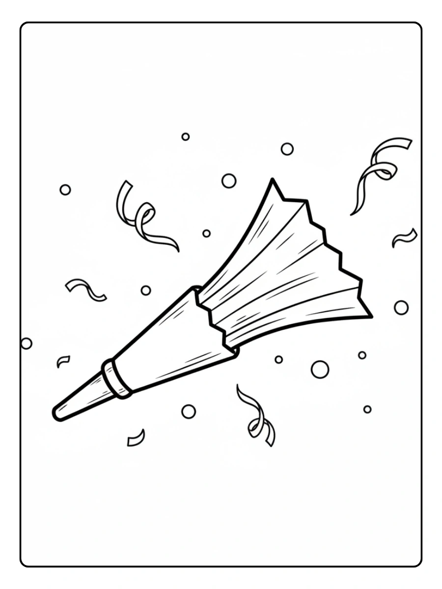 Disegni da Colorare del Carnevale – Trombetta