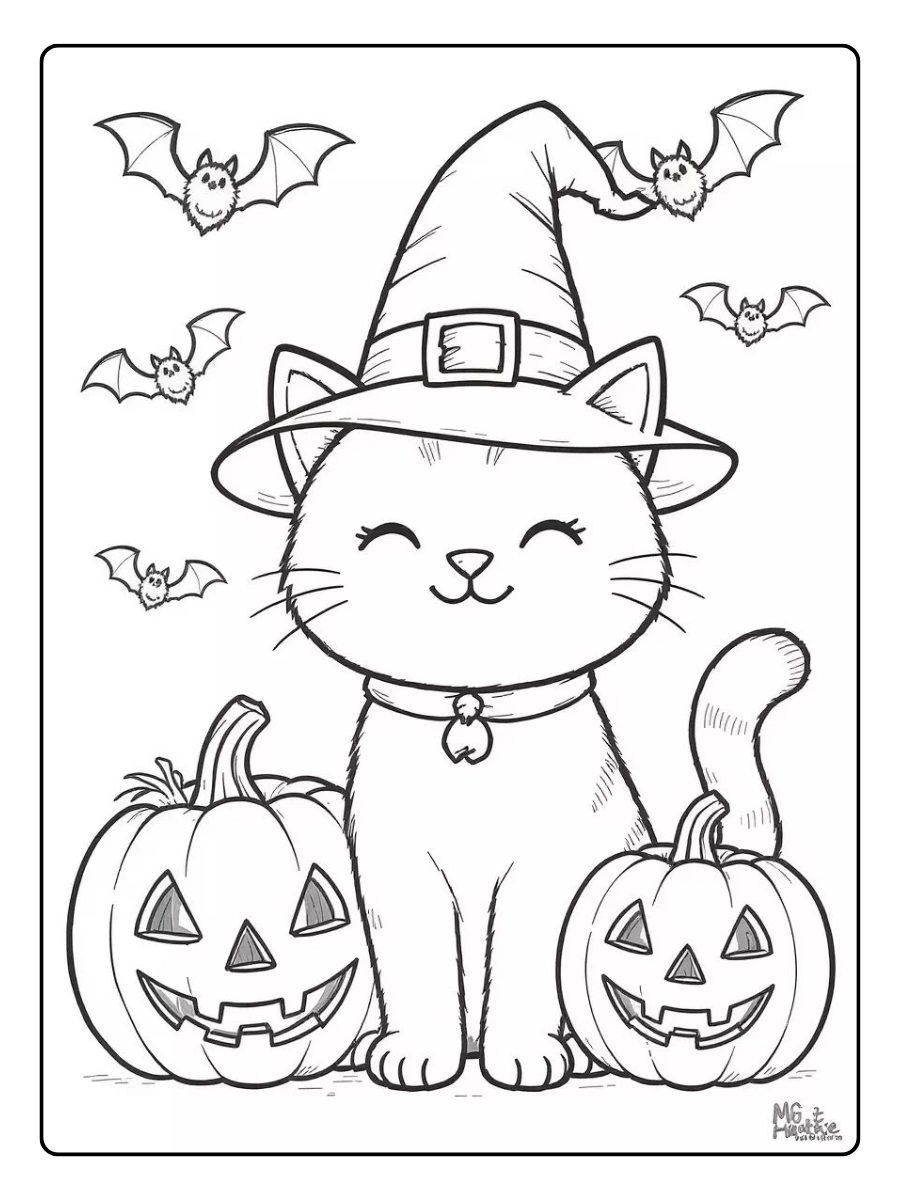 Disegni da colorare Halloween zucca carina