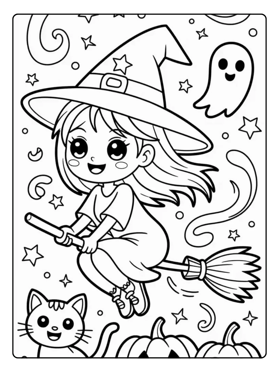 Disegni da colorare Halloween zucca semplice bambini