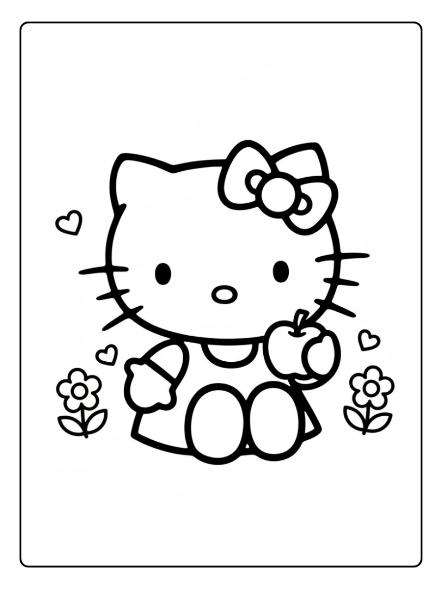 Disegni da colorare Hello Kitty