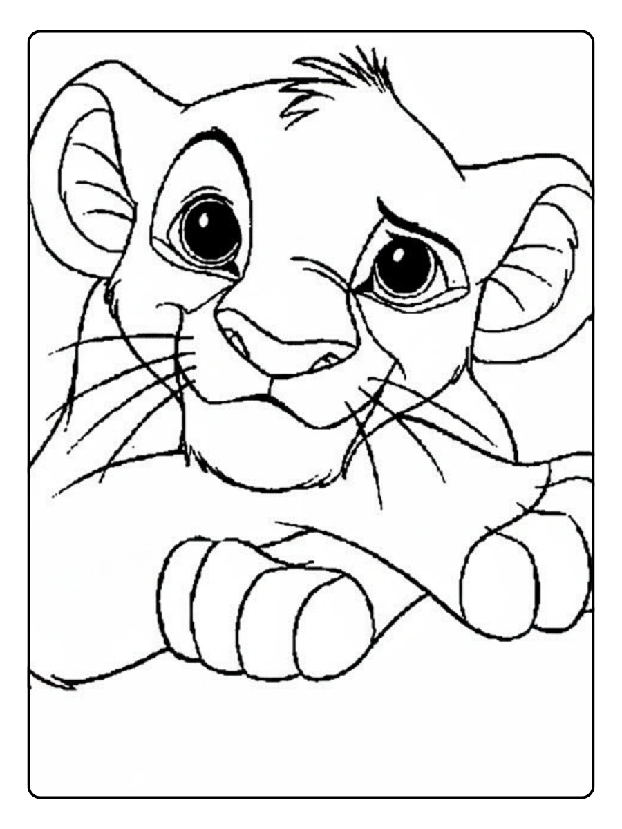Disegni da colorare Il Re Leone Simba