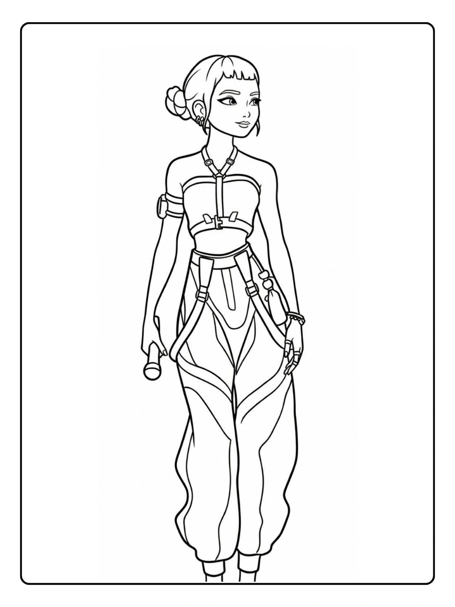 Disegni da colorare K Pop Demon Hunters facili