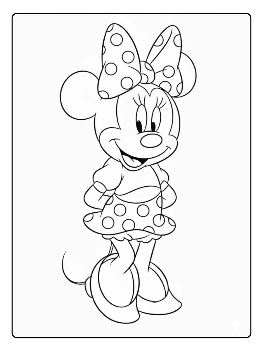 Disegni da colorare Minnie