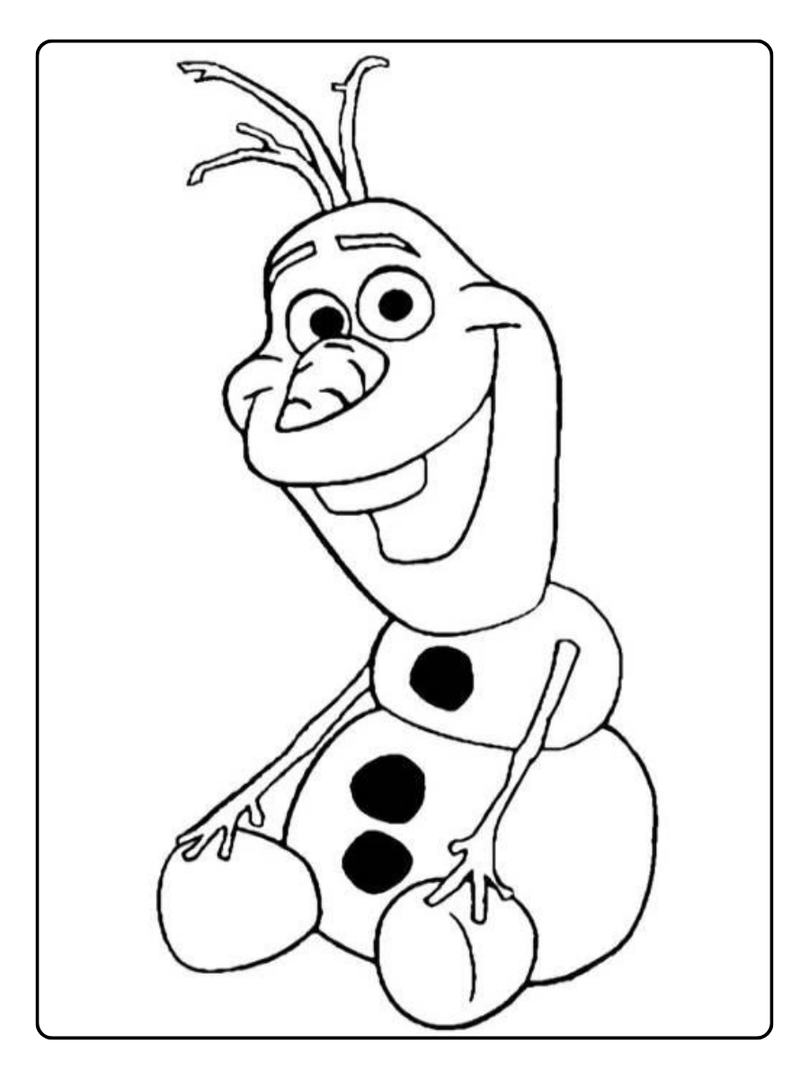 Disegni da colorare Olaf