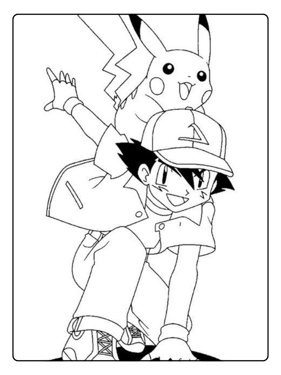 Disegni da colorare Pikachu più popolari