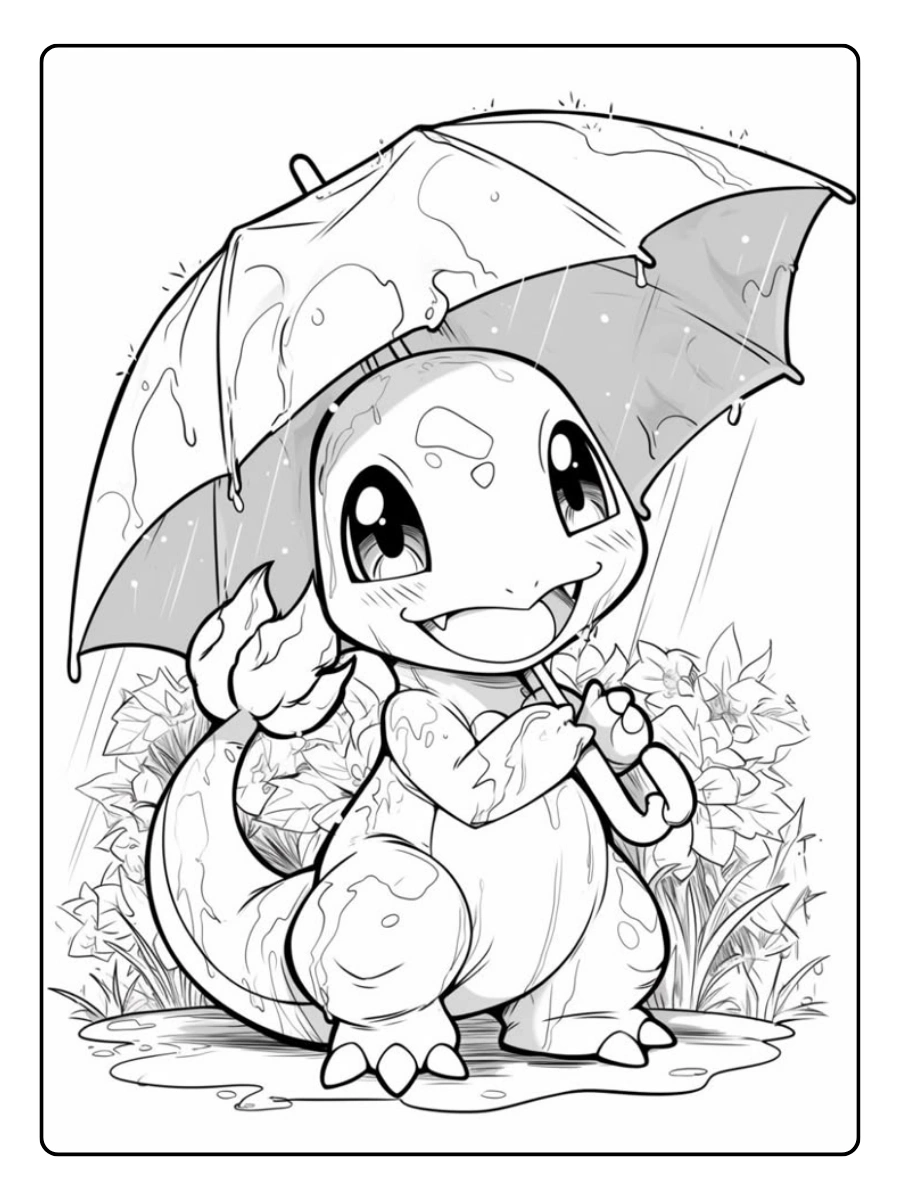 Disegni da colorare Pokémon Charmander