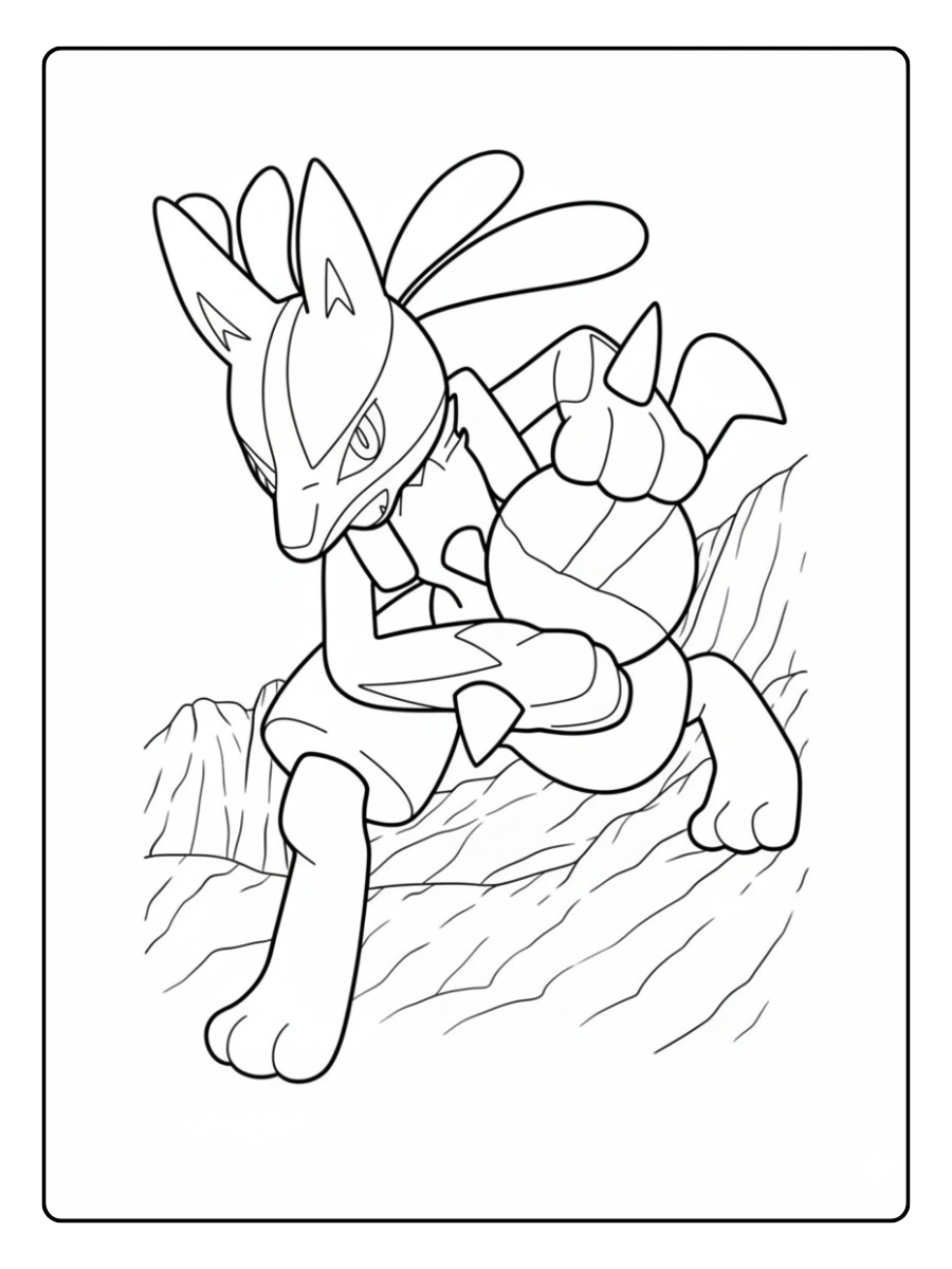 Disegni da colorare Pokémon Greninja