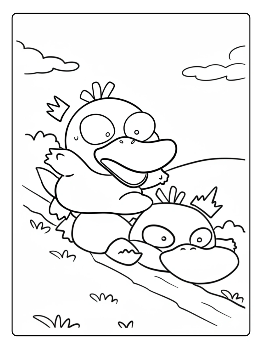 Disegni da colorare Pokémon Psyduck