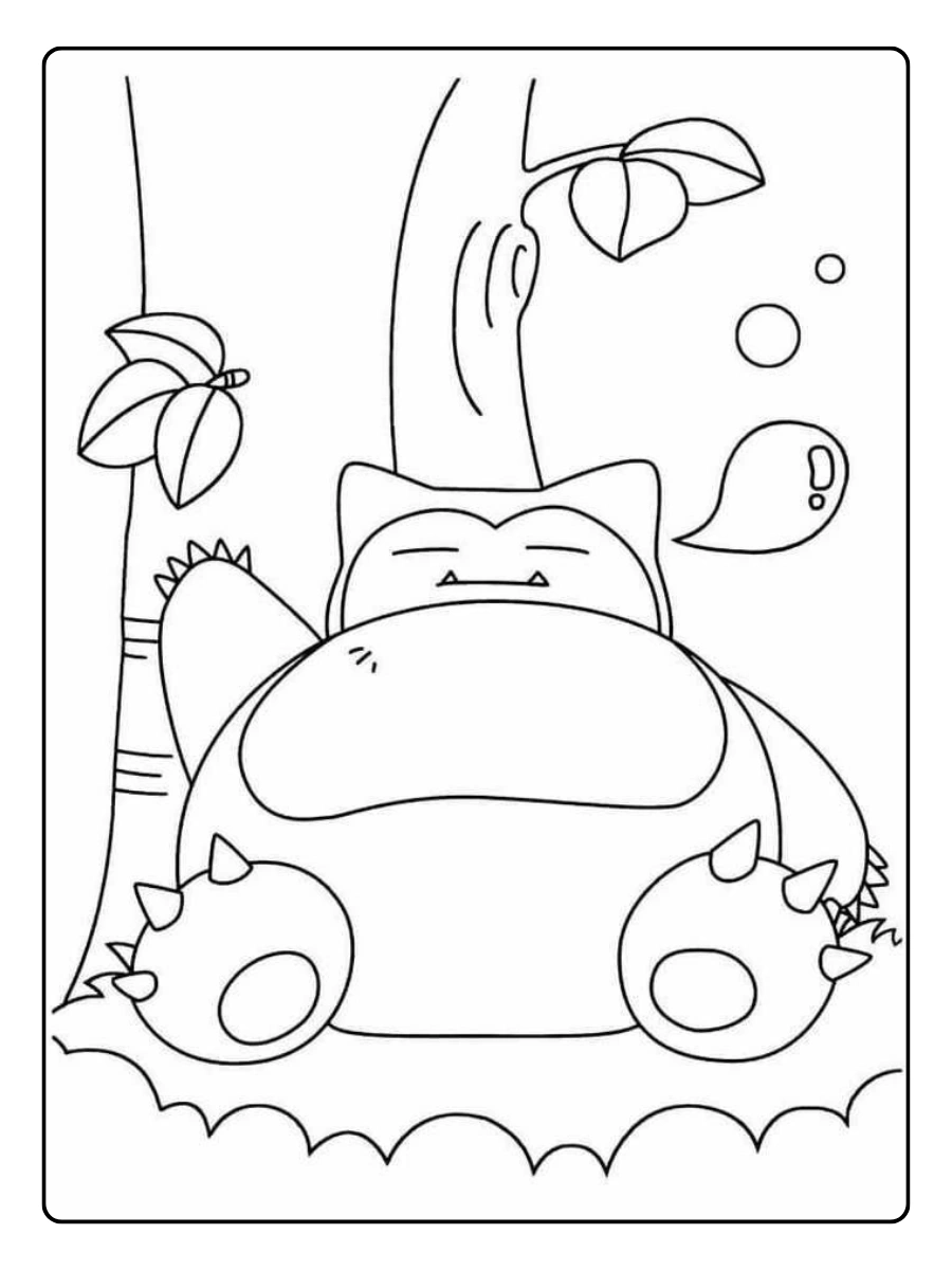 Disegni da colorare Pokémon Snorlax