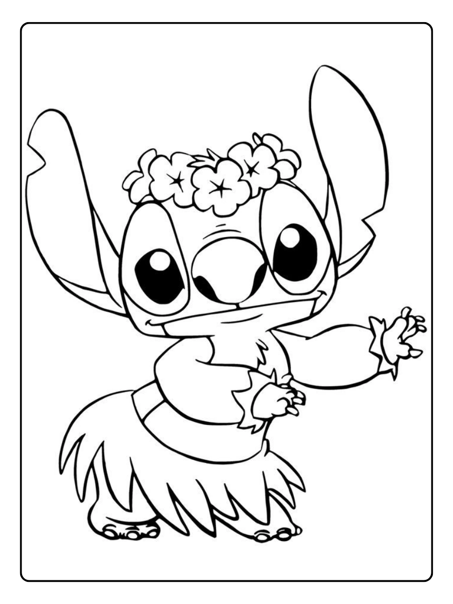 Disegni da colorare Stitch semplice