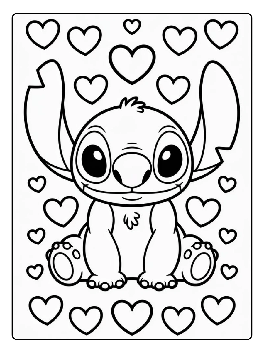 Disegni da colorare Stitch stampabile