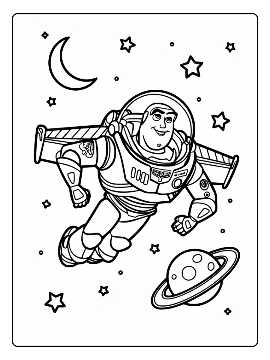 Disegni da colorare Toy Story Buzz Lightyear
