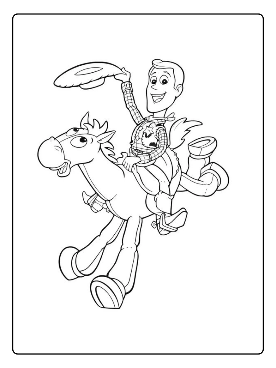 Disegni da colorare Woody PDF