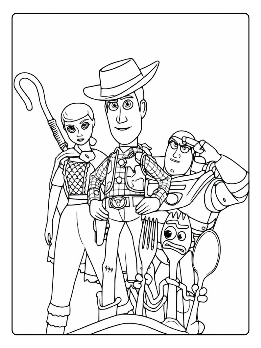 Disegni da colorare Woody da stampare