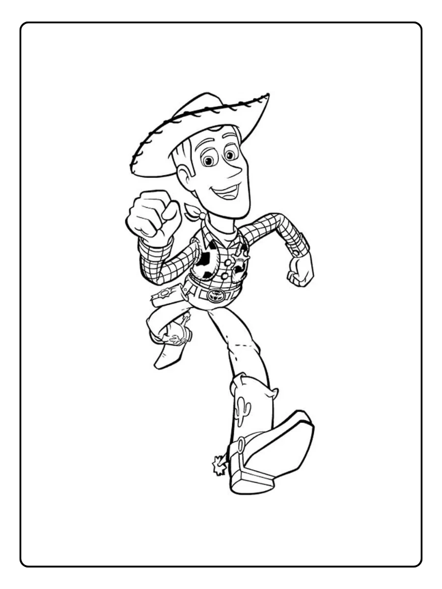 Disegni da colorare Woody per bambini