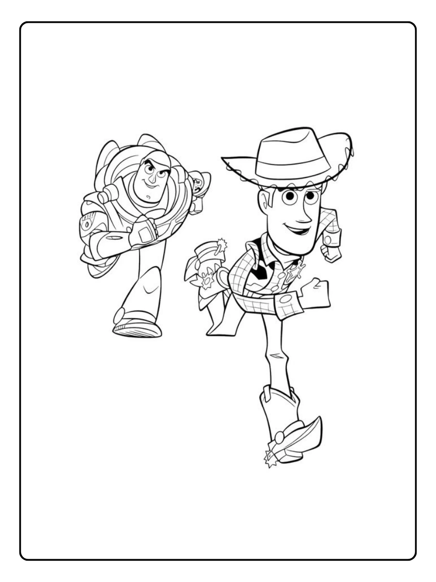 Disegni da colorare Woody per scuola materna
