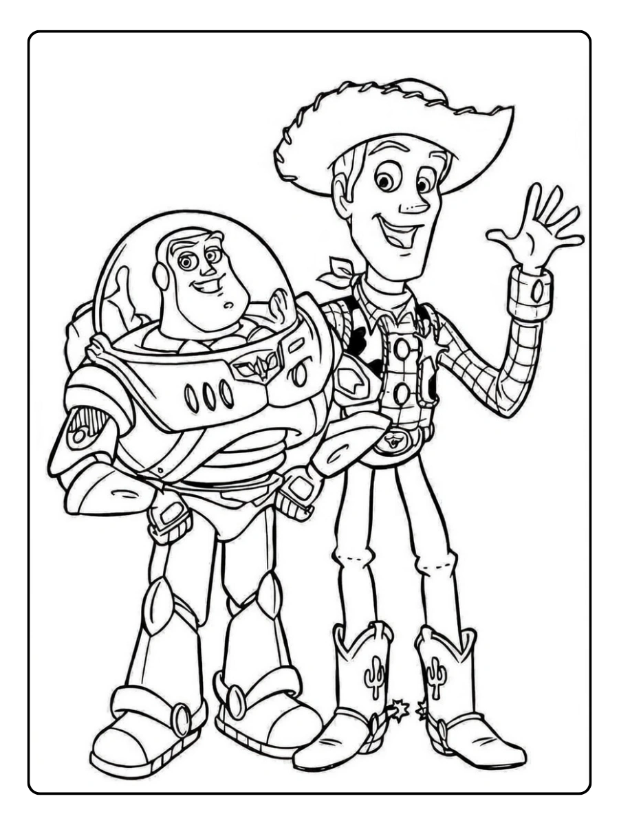 Disegni da colorare Woody