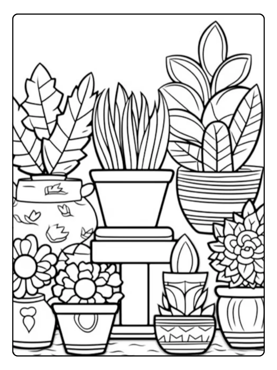 Disegni da colorare albero stilizzato