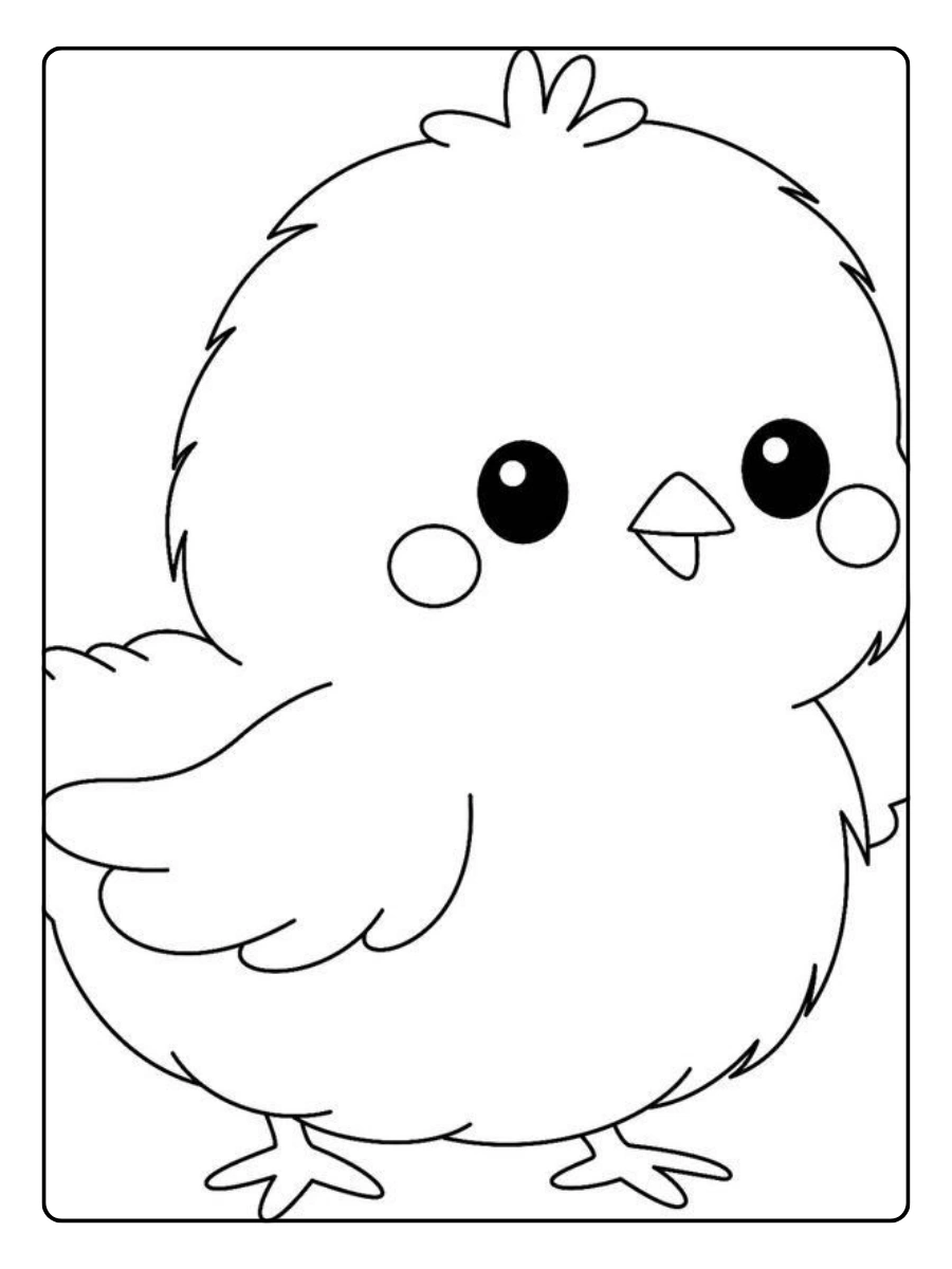 Disegni da colorare anatra stile cartone animato