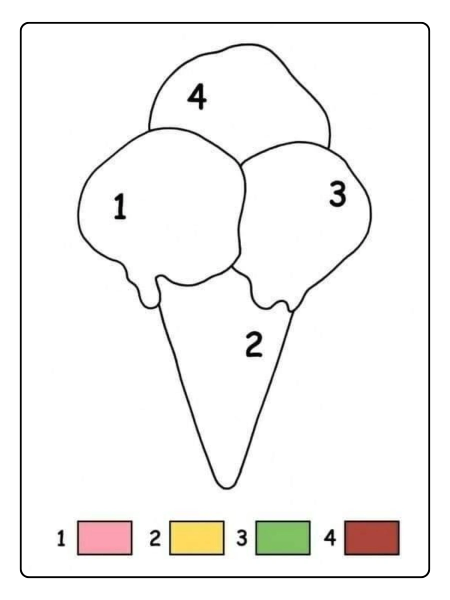 Disegni da colorare con i numeri per imparare