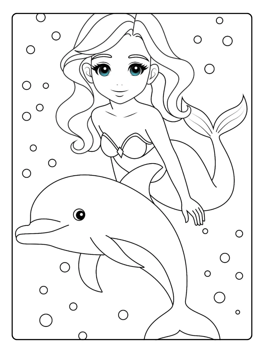 Disegni da colorare delfino animato