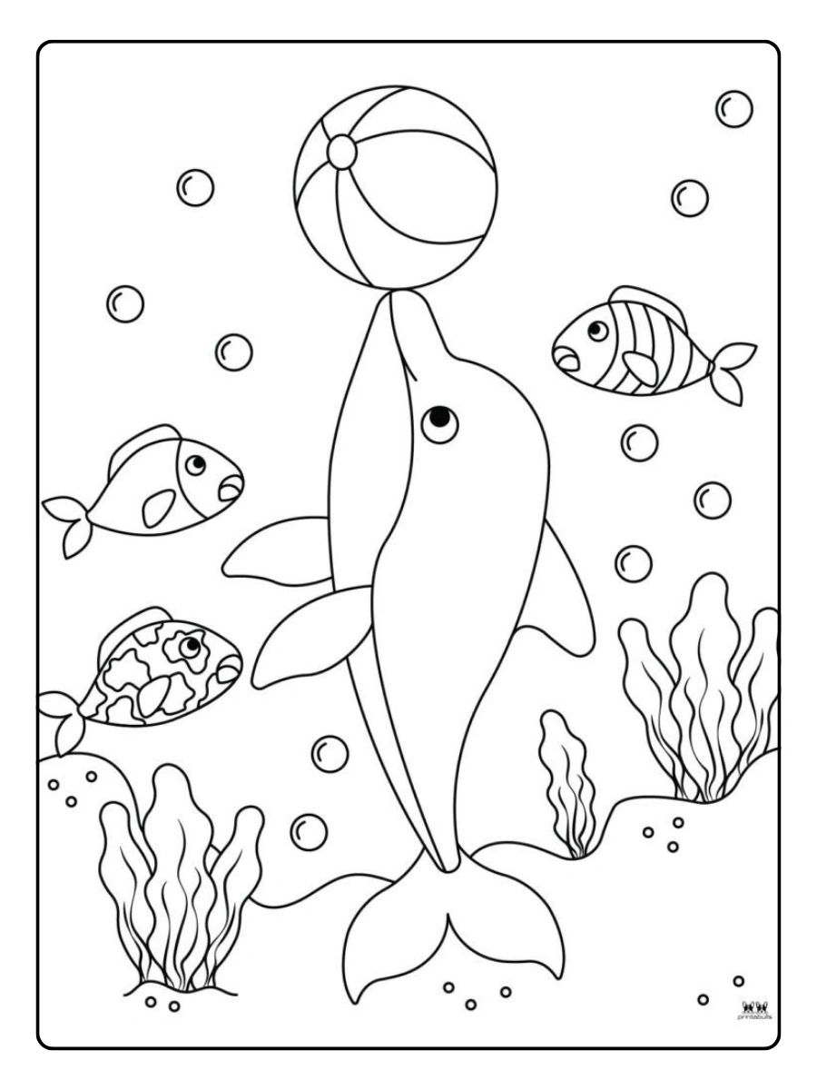 Disegni da colorare delfino per bambini