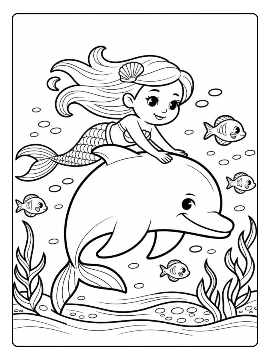 Disegni da colorare delfino realistico