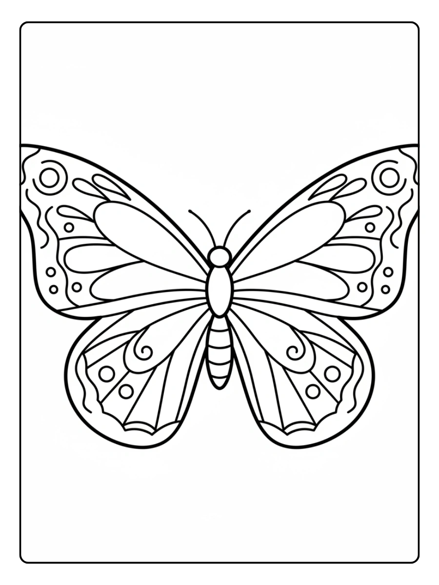 Disegni da colorare delle farfalle