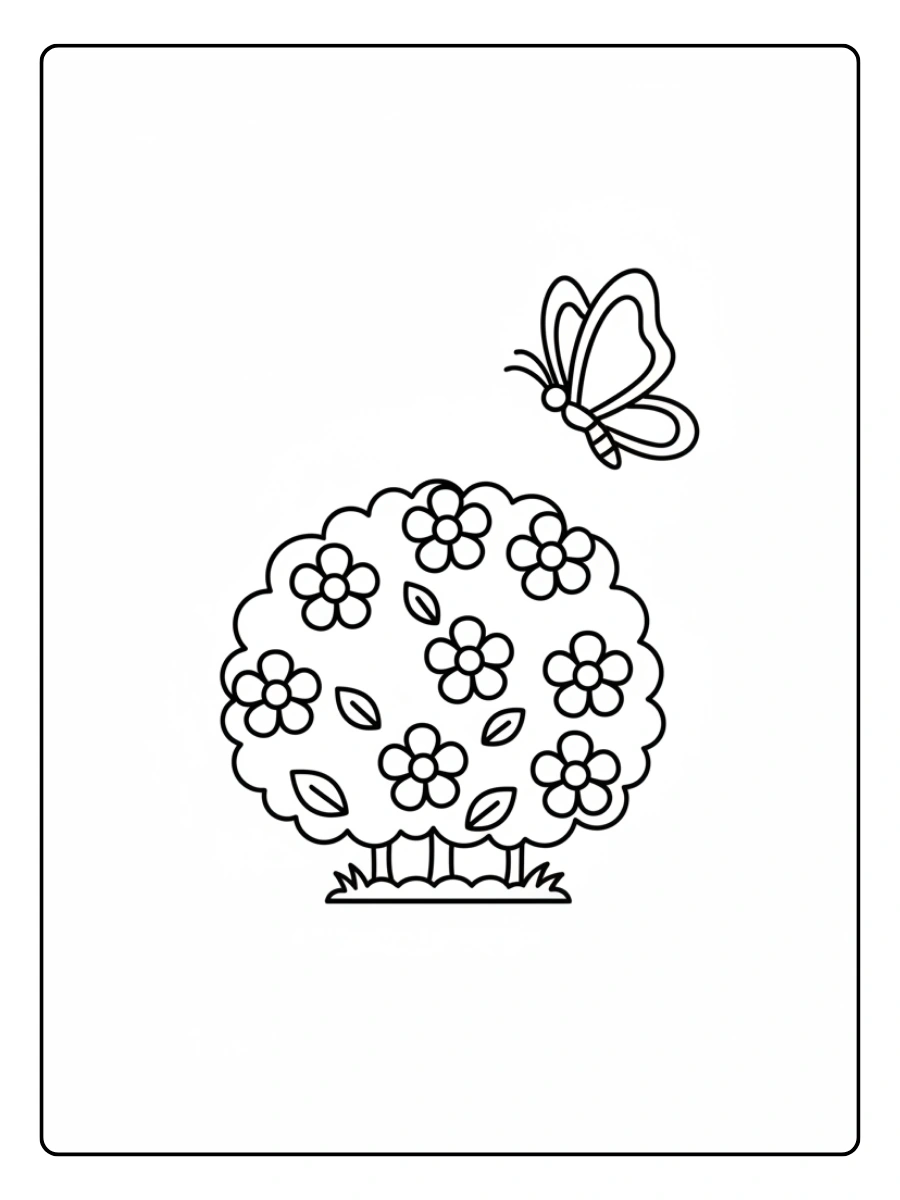 Disegni da colorare di piante fiori giardino