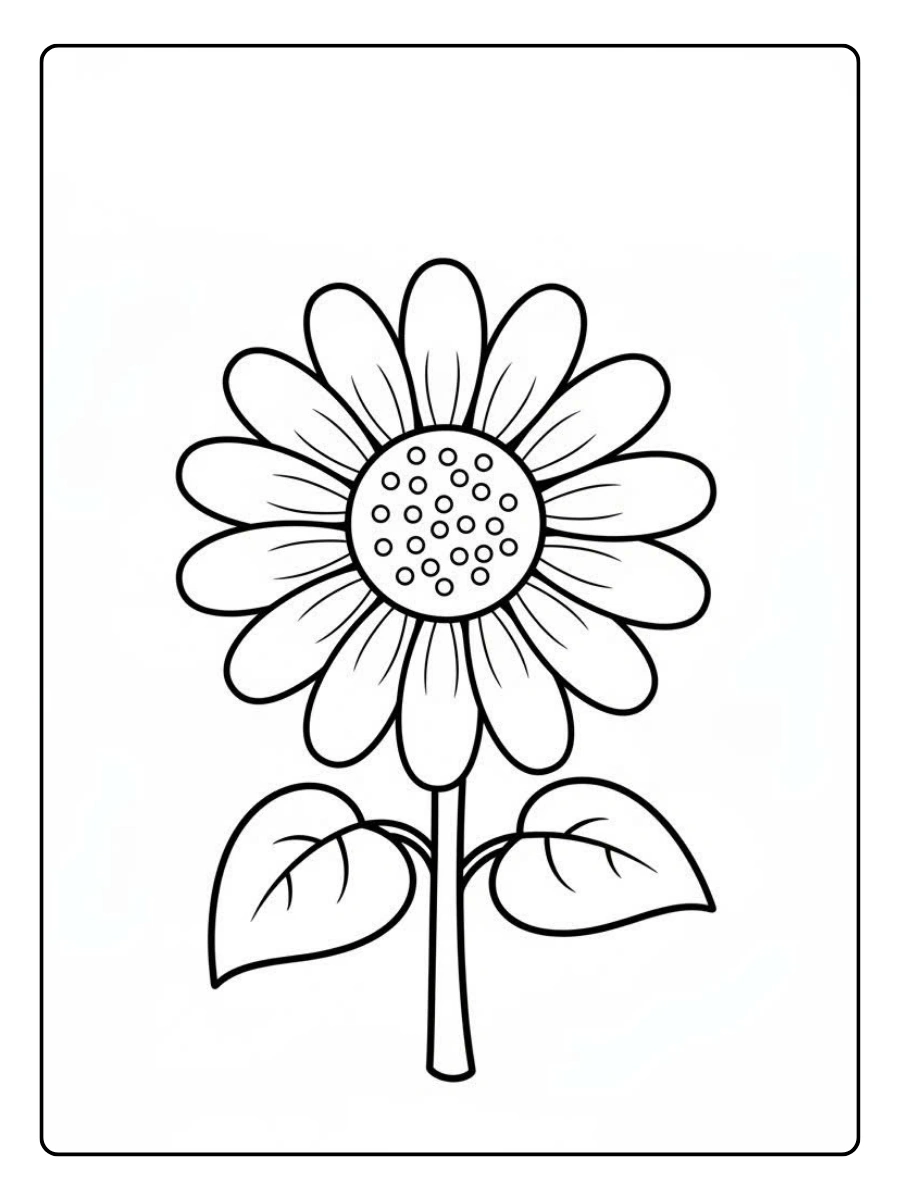 Disegni da colorare di piante fiori in vaso