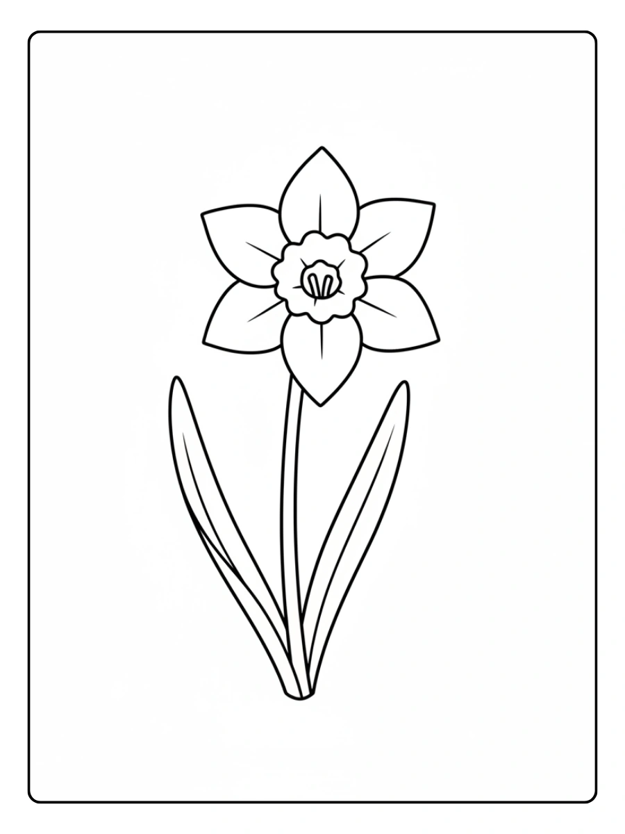 Disegni da colorare di piante fiori kawaii