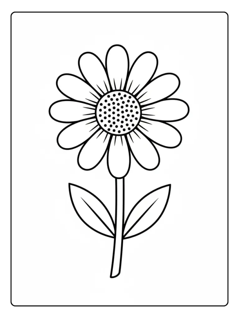 Disegni da colorare di piante fiori naturali