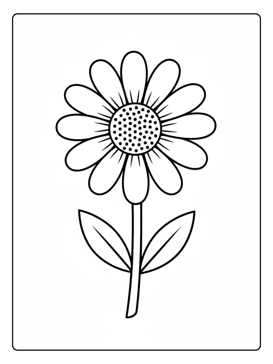 Disegni da colorare di piante fiori naturali